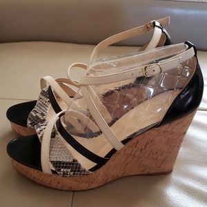 Carmen Marc Valvo wedges brand new size 8.5